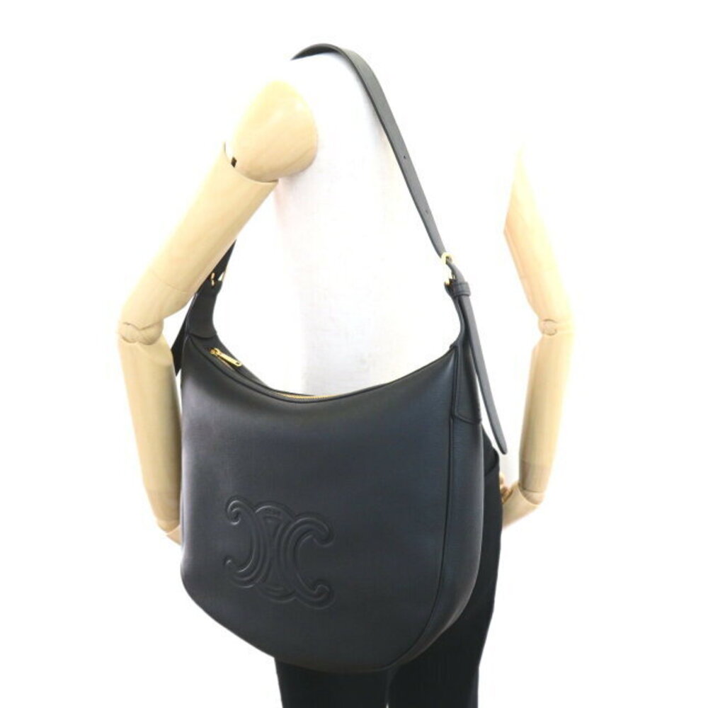 Celine Eloise Cuir Shoulder Bag Calfskin Leather Black - Picture 5 of 10